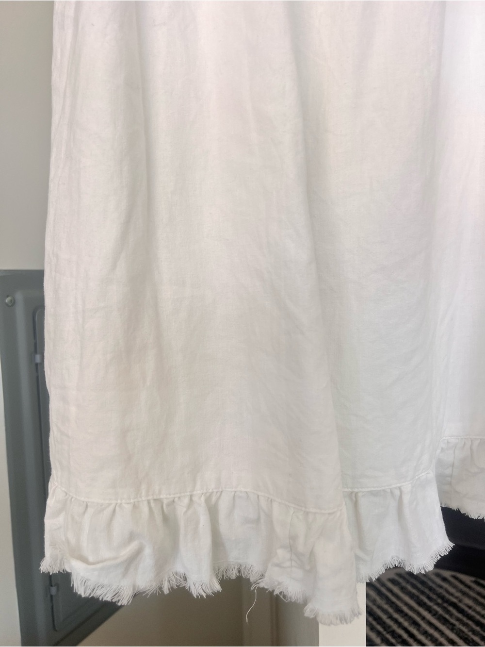 Aerie Flutter Sleeve Babydoll Tunic Dress White Size Small - Picture 3 of 11